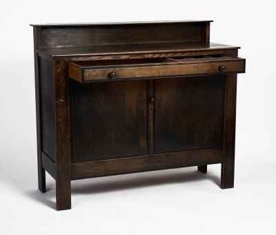  Amsterdam School Amsterdam School Oak Sideboard by Meubelfabriek L O V circa 1915 1925