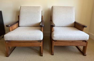  Amsterdam School PAIR OF ARMCHAIRS AMSTERDAM SCHOOL