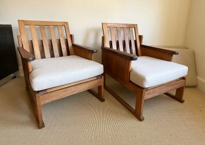  Amsterdam School PAIR OF ARMCHAIRS AMSTERDAM SCHOOL