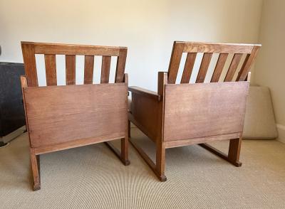  Amsterdam School PAIR OF ARMCHAIRS AMSTERDAM SCHOOL