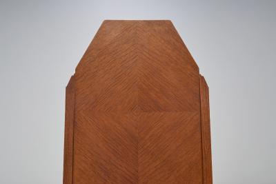  Amsterdam School Set of Four Amsterdamse School Oak Dining Chairs The Netherlands 1920s