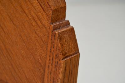  Amsterdam School Set of Four Amsterdamse School Oak Dining Chairs The Netherlands 1920s