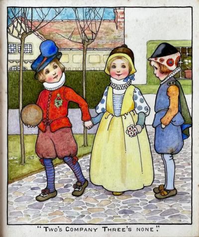  Amy Millicent Sowerby Three Children Book Illustration Female Illustrator Turn of the Century