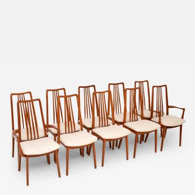  Anders Jensen 1960 s Set of Ten Teak Dining Chairs by Anders Jensen