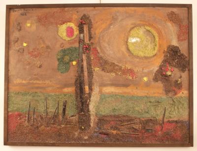  Angelo Barovier Mixed Media Panel Made in Italy by Angelo Barovier