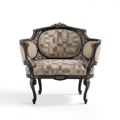  Angelo Cappellini Diderot Carved Armchair