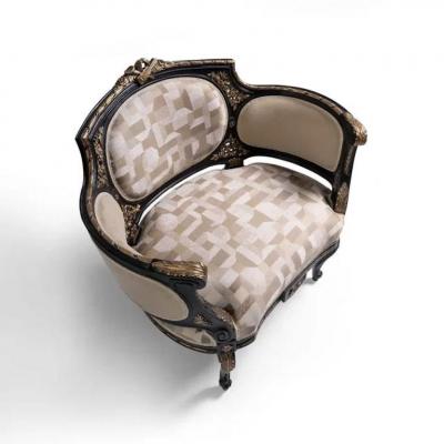  Angelo Cappellini Diderot Carved Armchair