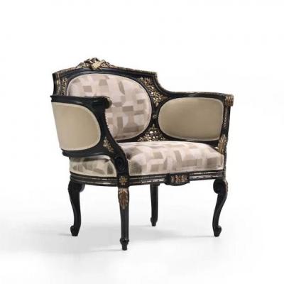  Angelo Cappellini Diderot Carved Armchair