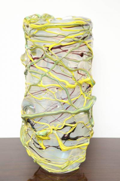  Angelo Rinaldi Multicolor Glass Sculpture Made in Italy by Angelo Rinaldi