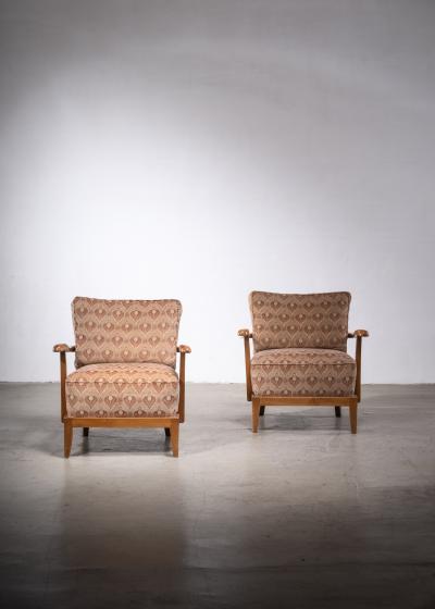 Anna L lja Praun Pair of Anna Lulja Praun armchairs
