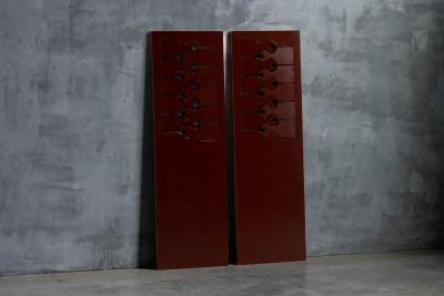  Anonima Design 1970 Scorpion Coat Rack with Mirror by Anonima Design for Bonetto Italy 1970s