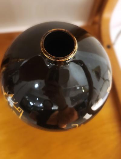  Arabia Art Deco Ceramic Vase by Arabia Finland 1930s