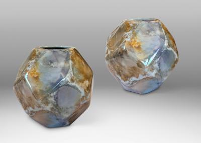  Arabia Pair of Art Deco Vases by Arabia