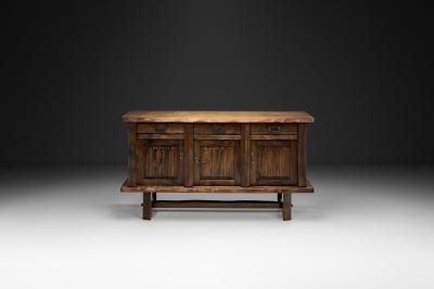  Aranjou Brutalist Sideboard by Aranjou France Second Half of 20th Century