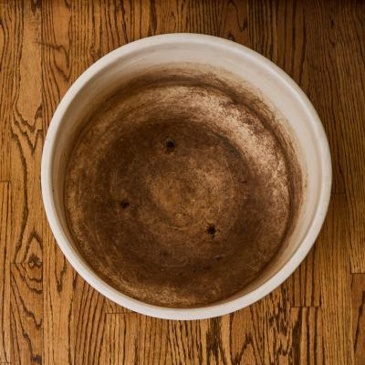  Architectural Pottery 1960s Architectural Pottery White Ceramic Planter Attributed to Lagardo Tackett