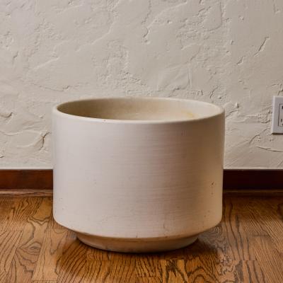  Architectural Pottery 1960s Architectural Pottery White Ceramic Planter Attributed to Lagardo Tackett