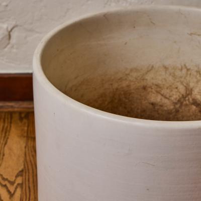  Architectural Pottery 1960s Architectural Pottery White Ceramic Planter Attributed to Lagardo Tackett