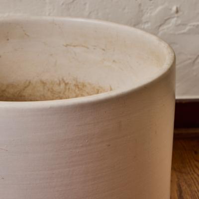  Architectural Pottery 1960s Architectural Pottery White Ceramic Planter Attributed to Lagardo Tackett