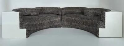  Archizoom Associati Archizoom Associati Safari Lounge 2 Piece Sectional Sofa in Fiberglass Italy