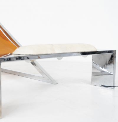  Archizoom Associati Mid Century Modern Mies Lounge Chair with Ottoman by Archizoom Associati 1960