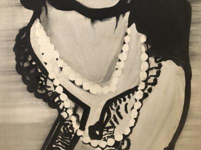  Ardovino Coco Chanel painting Signed Ardovino Oil on Canvas