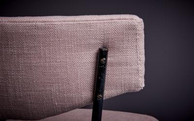 Arflex Early Elettra Chair by Studio BBPR for Arflex in light pink Italy 1950s