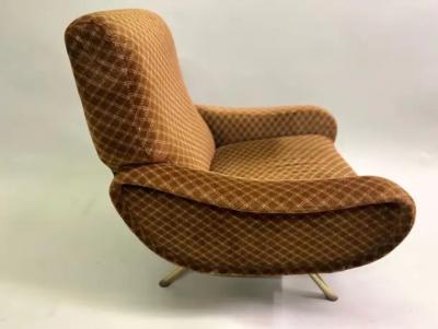  Arflex Pair of Original Italian Mid Century Lady Chairs by Marco Zanuso Arflex