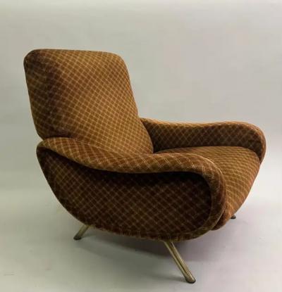  Arflex Pair of Original Italian Mid Century Lady Chairs by Marco Zanuso Arflex