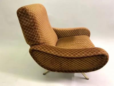  Arflex Pair of Original Italian Mid Century Lady Chairs by Marco Zanuso Arflex