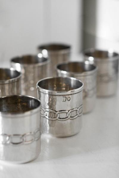  Argentieri Fratelli Calegaro Set of 8 Glasses 1 Pitcher by Argentieri Fratelli Calegaro 1968