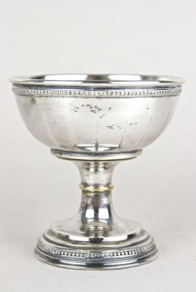Argento Silver Art Nouveau Silvered Brass Goblets on Tray by Argentor 20th Century AT 1910
