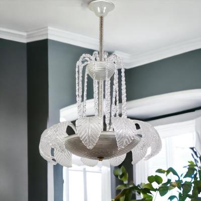  Aristi Barovier Overwhelming Art Deco Ninfea Murano Glass Chandelier by Barovier Italy 1940