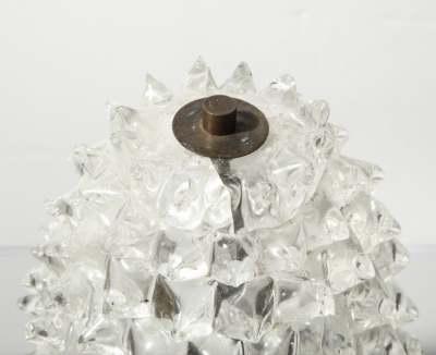  Aristi Barovier Vintage Petite Clear Rostrate Glass Table Lamp