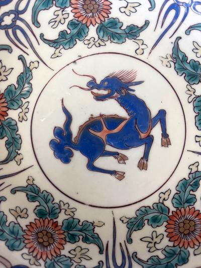  Arita Pair Antique Japanese Artia Ceramic Cabinet Plates