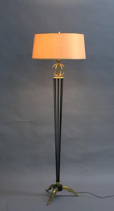  Arlus Fine French 1950s Floor Lamp by Arlus