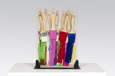  Arman 1970 lucite inclusion by Arman