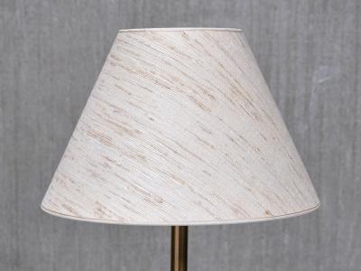  Armani Casa Danish Modern Patinated Brass Table Lamp with Tussah Silk Shade 1950s