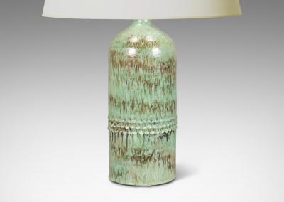  Arnold Wiigs Fabrikker Tall Table Lamp in Celadon Black by Arnold Wiigs Fabrikker