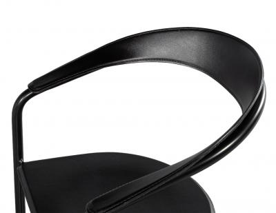  Arrben Italy Pair of Post Modern Arrben Italy Canasta Arm Chairs in Leather