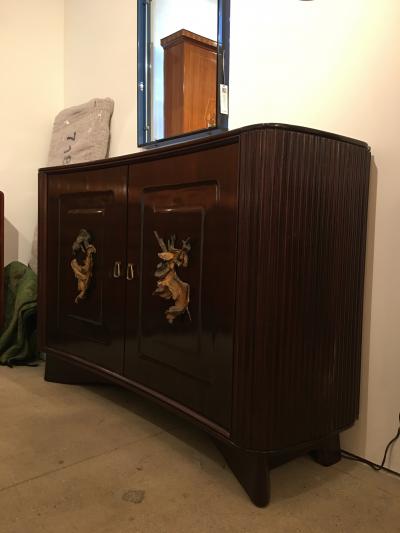  Arredamento Borsani Mahogany Credenza by Osvaldo Borsani for Arredamenti Borsani Italy 1948
