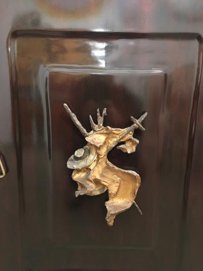  Arredamento Borsani Mahogany Credenza by Osvaldo Borsani for Arredamenti Borsani Italy 1948