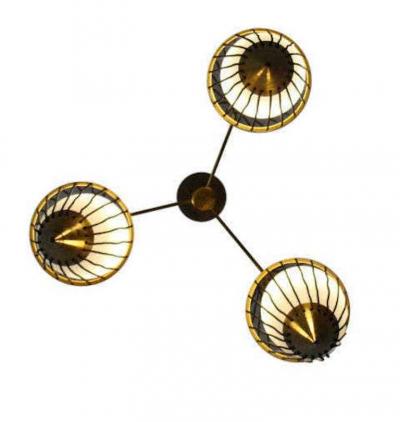  Arredoluce 1950s Italian Chandelier by Arredoluce