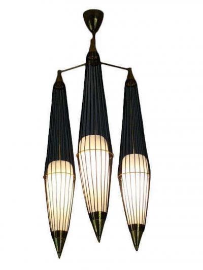  Arredoluce 1950s Italian Chandelier by Arredoluce