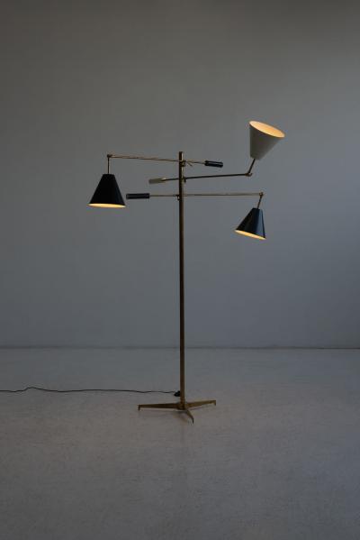  Arredoluce Angelo Lelii for Arredoluce Triennale Floor Lamp model 12128 Italy c 1947