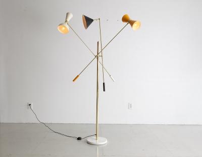  Arredoluce ITALIAN THREE ARM FLOOR LAMP IN THE STYLE OF ARREDOLUCE