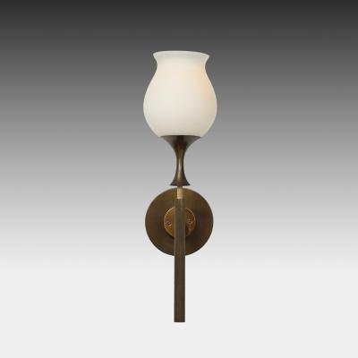  Arredoluce Rare Set of Four Brass and Frosted Glass Sconces by Arredoluce
