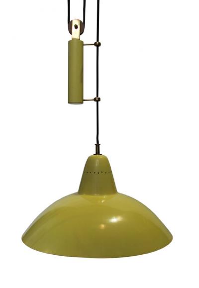  Arredoluce Sliding hanging lamp in the style of Arredoluce or Stilnovo Italy 1950