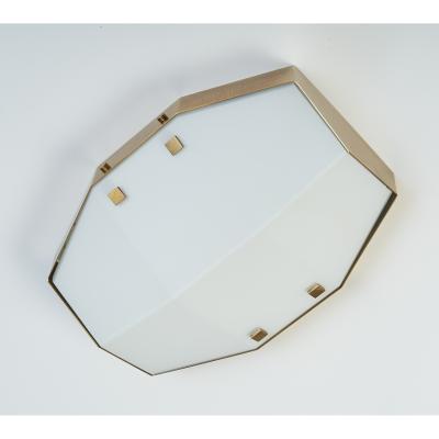  Arredoluce Three Pair of Satin Opaline Glass Sconces or Ceiling Lights 1960s