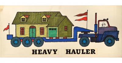  Art Seiden Heavy Hauler Mid Century Illustration Childrens Books