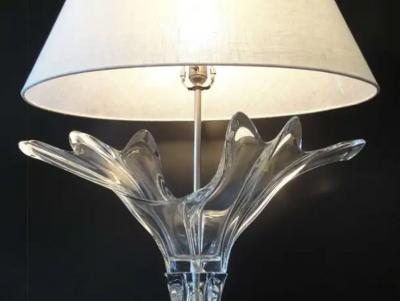  Art Vannes Stunning French Crystal Art Verrier Lamp
